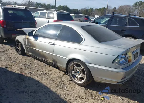 2002 BMW 330Ci из США, поврежденный, VIN WBABN53472PH02154